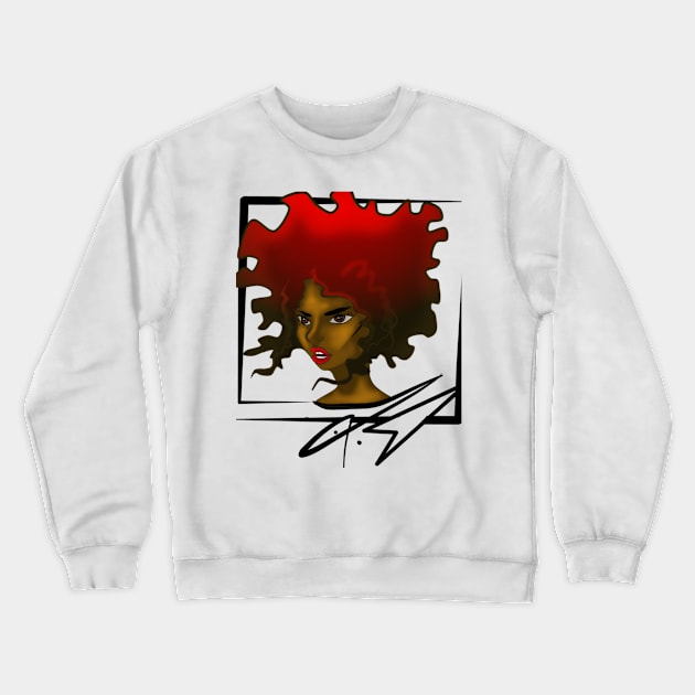 Melanin girl Crewneck Sweatshirt by Dan_via_winter